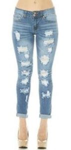 NWT Cover Girl Distressed Jean's Sz 15/16